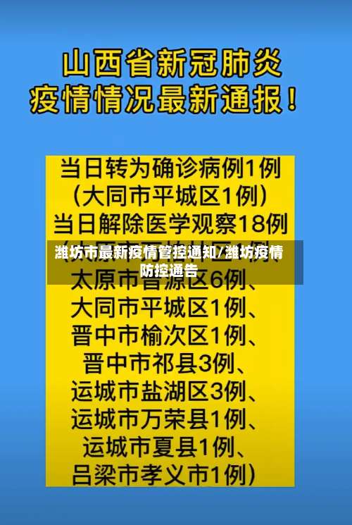 潍坊市最新疫情管控通知/潍坊疫情防控通告-第3张图片