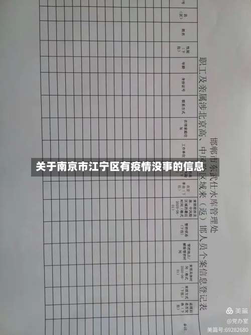 关于南京市江宁区有疫情没事的信息-第2张图片