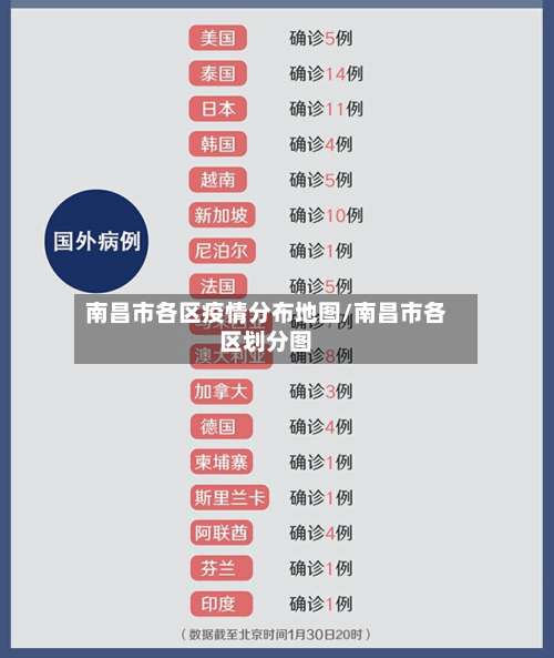 南昌市各区疫情分布地图/南昌市各区划分图-第1张图片