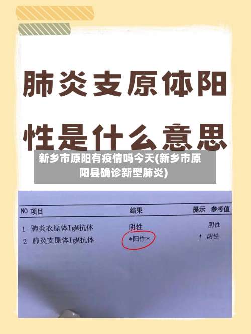 新乡市原阳有疫情吗今天(新乡市原阳县确诊新型肺炎)-第1张图片