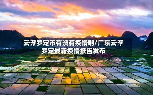 云浮罗定市有没有疫情啊/广东云浮罗定最新疫情报告发布-第2张图片