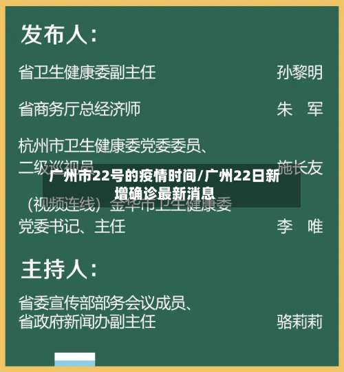 广州市22号的疫情时间/广州22日新增确诊最新消息-第1张图片