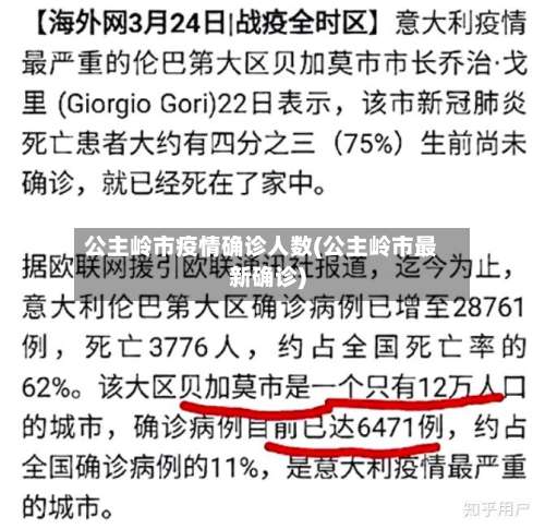 公主岭市疫情确诊人数(公主岭市最新确诊)-第1张图片