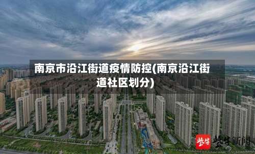 南京市沿江街道疫情防控(南京沿江街道社区划分)-第1张图片