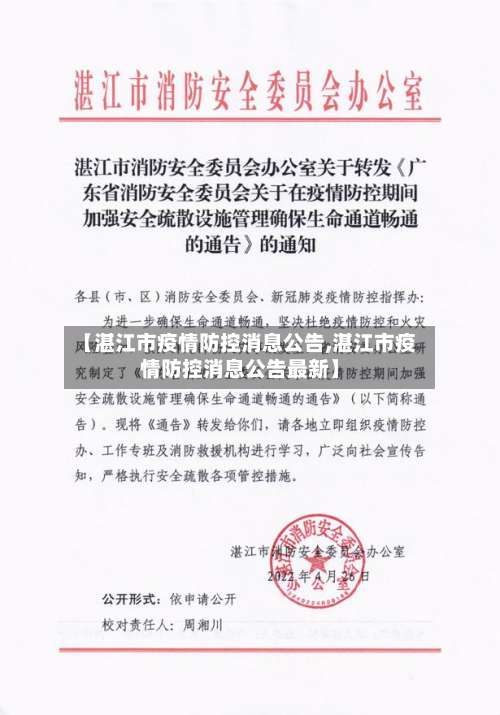 【湛江市疫情防控消息公告,湛江市疫情防控消息公告最新】-第1张图片