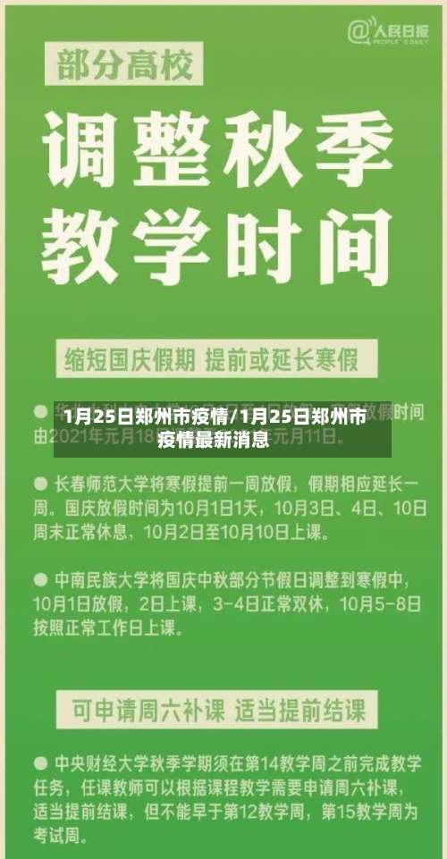1月25日郑州市疫情/1月25日郑州市疫情最新消息-第1张图片
