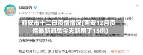 西安市十二日疫情情况(西安12月疫情最新消息今天新增了15例)-第1张图片
